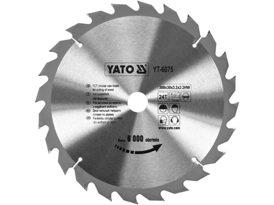 Диск пильный твердосплавный YATO по дереву 300 x 30 x 3.2 x 2.2 мм 24 зуба YT-6075