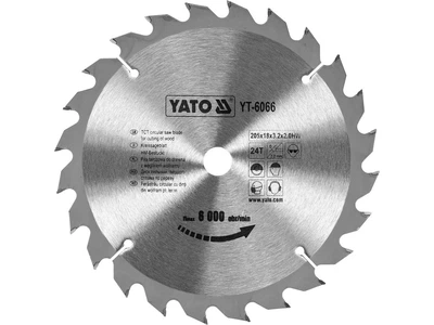 Диск пильный твердосплавный YATO по дереву 250 x 18 x 3.2 x 2.0 мм 24 зуба YT-6066
