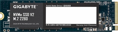 SSD диск Gigabyte NVMe SSD V2 256GB M.2 2280 NVMe PCIe 3.0 x4 3D TLC NAND Flash (G3NVMEV2256G)