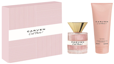 Zestaw damski Carven C'est Paris Woda toaletowa 50 ml + Balsam do ciała 100 ml (3355991225589)