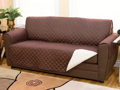 Двостороння накидка чохол на диван Couch Coat з мікрофібри, захисне двостороннє водонепроникне