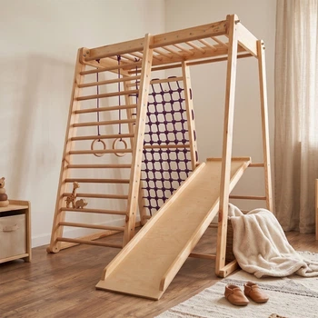 Детский спортивный уголок SportBaby «Кроха-3» Wood (SB-4212)