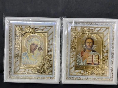 Ікони православні для батьківського благословення 2 шт 23х28 см Православні весільні ікони