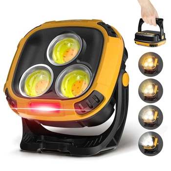 Прожектор фонарь кемпинг W891-1-3COB(White+Yellow)+5SMD(Red) Power bank 5178892