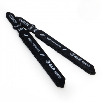 Полотно пиляльне S&R T130RIFF Meister для лобзика по склу та кераміці 2 шт (113083130)