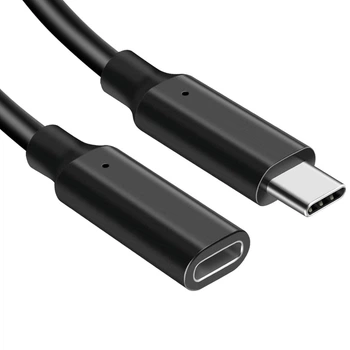 Подовжувач Type-C to Type-C мама 3 м Black