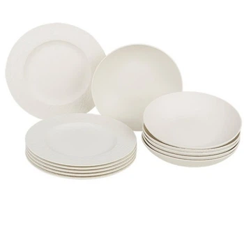 Столовий сервіз Villeroy & Boch Manufacture Rock Blanc 12 предметів 6 персон (1042402606)