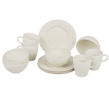Столовий сервіз Villeroy & Boch Manufacture Rock Blanc 12 предметів 4 персони (1042409994)