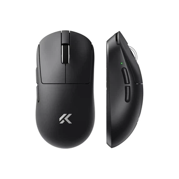 Игровая беспроводная мышка Mchose A7 V2 Pro / Три режима подключения / Сенсор PAW3395 / 26 000 DPI / Чорна