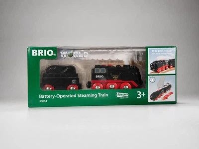 Іграшковий паровоз BRIO World Battery-Operated Steaming Train 33884