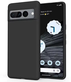 Силіконовий чохол Soft Touch з мікрофіброю для Google Pixel 7 Pro | Захист від подряпин та пилу ( Чорний )