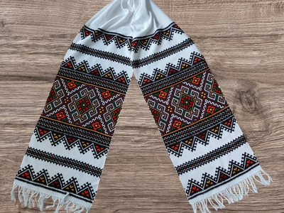 Рушник вишитий Гуцульський Орнамент ручної роботи для весілля та декору 210 см