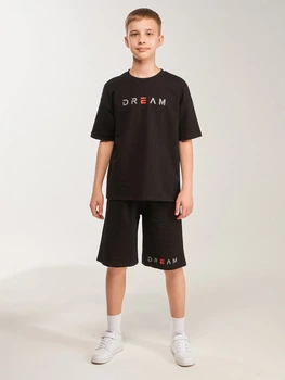 Костюм футболка+шорти для хлопчика Lizi 2628 152 см Чорний shop (2000999455230)