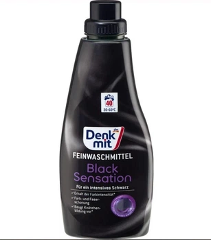 Гель-концентрат Denkmit Feinwaschmittel Black Sensation для прання чорної білизни 1 л на 40 прань