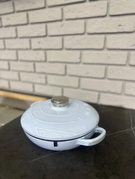 Каструля чавунна Smeg 26 см 2.2 л блакитна