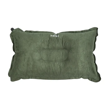 Самонадувна туристична подушка Tribe Comfort Pillow з PU-піною та м'яким покриттям Micro Suede, 46×30 см (T-BD-0019-green)