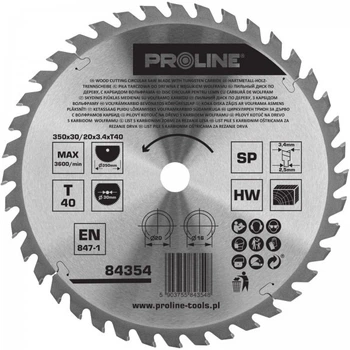 Пильний диск по дереву Proline 350 x 30 мм 84354 (5903755843548)