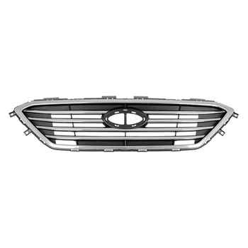 Решетка радиатора Hyundai Sonata LF 2014-2017, без Auto Cruise, кроме Sport, с хромированным молдингом, AVTM, 183245990