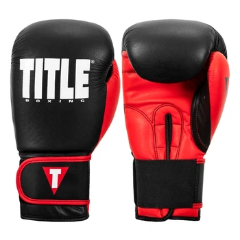 Боксерские перчатки TITLE Boxing Dynamic Strike Heavy Bag Gloves Черный/Красный 16 oz