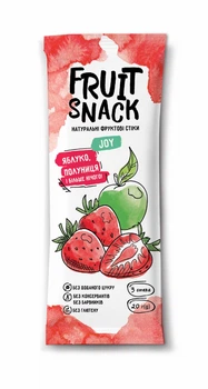 Пастила FRUIT SNACK яблуко + полуниця 20г
