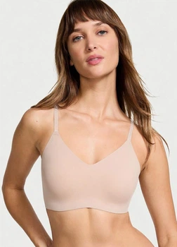 Бюстгальтер без кісточок Victoria's Secret T-Shirt Lightly Lined Comfort Bra XL бежевий (00417713SERXL)