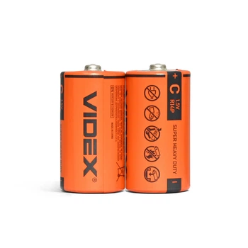 Батарейка солевая Videx R14P/C блистер 2шт