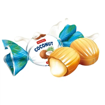Цукерки Roshen з кокосовою начинкою Coconut 250 г (Коконат)