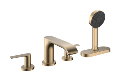 Змішувач для ванни HANSGROHE VIVENIS 75444140, бронза/сатин, на борт ванни