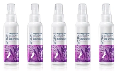 Спрей Avon Ейвон Foot Works для ніг Лаванда 5х100мл