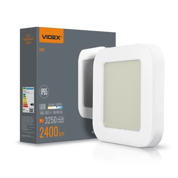LED светильник 30W для ЖКХ VIDEX с влагозащищенным корпусом 2400Lm 5000K серый IP65 VL-BHFS-305