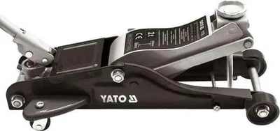 Домкрат гидравлический подкатной YATO YT-1720, грузоподъёмность 2 т, высота 89–359 мм