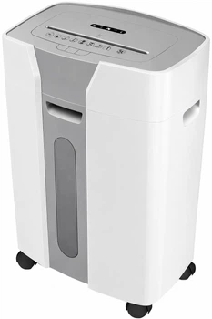 Уничтожитель бумаги shredMARK 1330M — компактный офисный шредер до 13 листов с 15 мин работы без остановки и уровнем шума 55 дБ