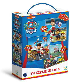 Пазл 3 в 1 Paw Patrol. Готові до роботи