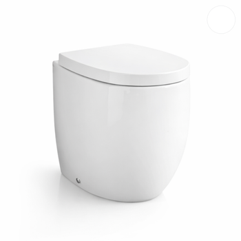 Підлоговий унітаз NIC DESIGN MILK, білий/глянсовий, напівкругла