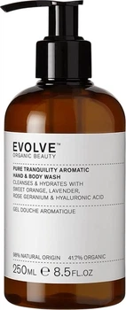 Засіб для миття рук і тіла Evolve Pure Tranquility Aromatic 250 мл (5060200042571)