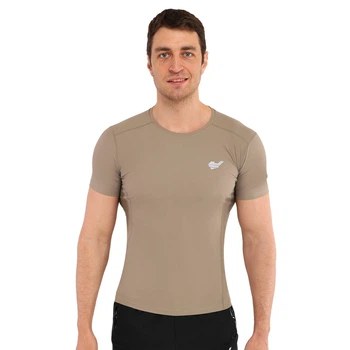 Футболка компрессионная мужская с коротким рукавом Jason 2509 размер XL (175-180 см) Beige