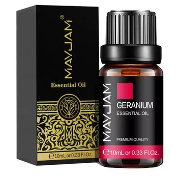 Эфирное масло MAYJAM Герань 10ml натуральное премиум для улажнителя бани сауны ванной