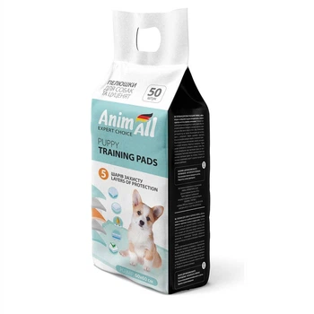 Пеленки для собак и щенков AnimAll Puppy Training Pads 60х60 см 50 шт.