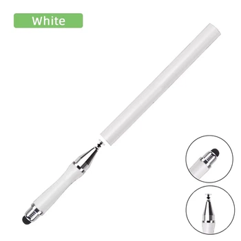 Стилус Универсальный Емкостный 2 в 1 Touch Pen Белый для телефона планшета сенсорного экрана(01040)