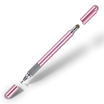 Универсальный Емкостный Металлический Двусторонний стилус 2 в 1 Pink для телефона, планшета, электронных книг