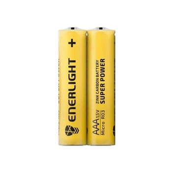 Элемент питания Батарейка солевая Enerlight AAA R03 (мини-пальчиковая) 2шт