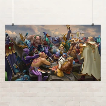 Постер Герои Дота 2 пишут письмо…, Dota 2, плакат для геймера, A2 36×60 см (id6488)