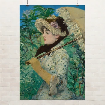 Постер Весна, Эдуард Мане, Édouard Manet, Jeanne, Spring, A3 42×29 см (id6667)