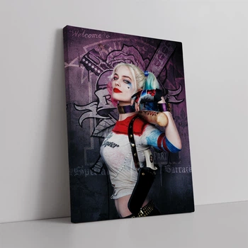 Интерьерная картина Харли Квинн, Отряд Самоубийц, Harley Quinn, Suicide Squad, Марго Робби, 42×30 см (id0192)