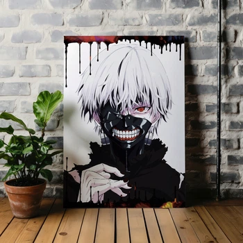 Интерьерная картина Токийский гуль, Кэн Канэки в маске, Tokyo ghoul, аниме постер, 42×30 см (id2818)