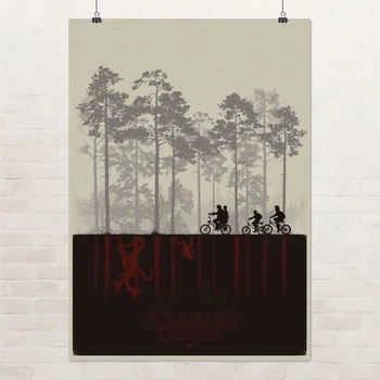 Постер Очень Странные Дела, Stranger Things, фантастика, сериал, A3 42×30 см (id1732)
