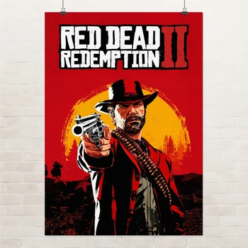 Постер Red Dead Redemption 2, RDR 2, плакат для геймера, A2 60×43 см (id3800)