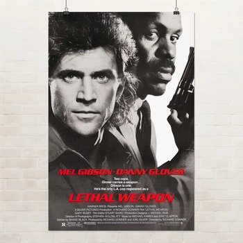 Постер Смертельное оружие, Lethal Weapon (1987), культовое кино, A3 42×28 см (id0758)