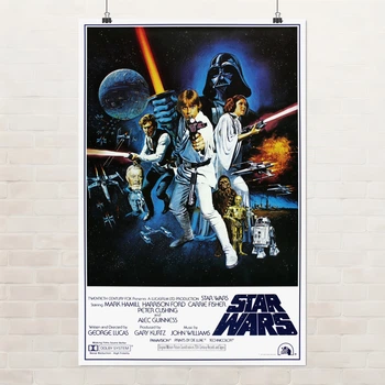 Постер Звёздные Войны, оригинальная трилогия, Star Wars, Люк Скайвокер, Дарт Вейдер, A3 42×27 см (id7295)
