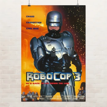Постер Робокоп 3, Робот-полицейский, RoboCop 3 (1993), боевик, A3 42×30 см (id7274)